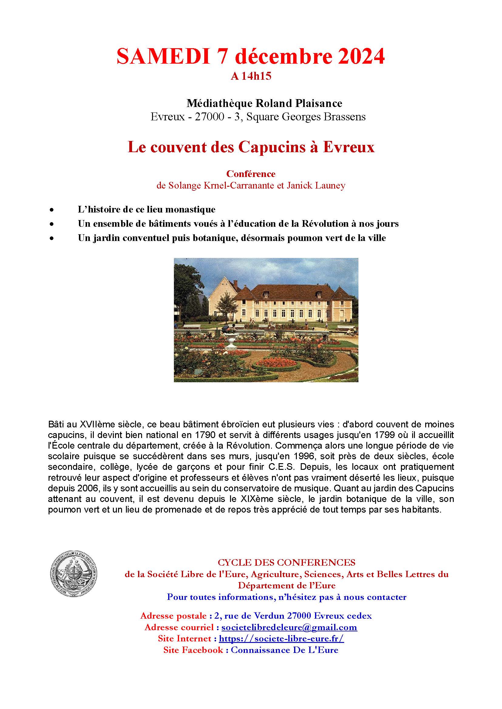 Le couvent des Capucins à Evreux